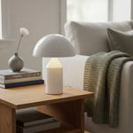 Load image into Gallery viewer, Corvin Modern Mushroom Shaped Metal Table Lamp