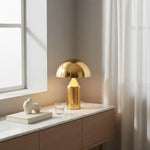 Load image into Gallery viewer, Corvin Modern Mushroom Shaped Metal Table Lamp