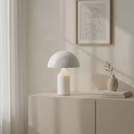 Load image into Gallery viewer, Corvin Modern Mushroom Shaped Metal Table Lamp