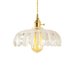 Load image into Gallery viewer, Dorian Vintage Tulip Petal Glass Floral Pendant Light