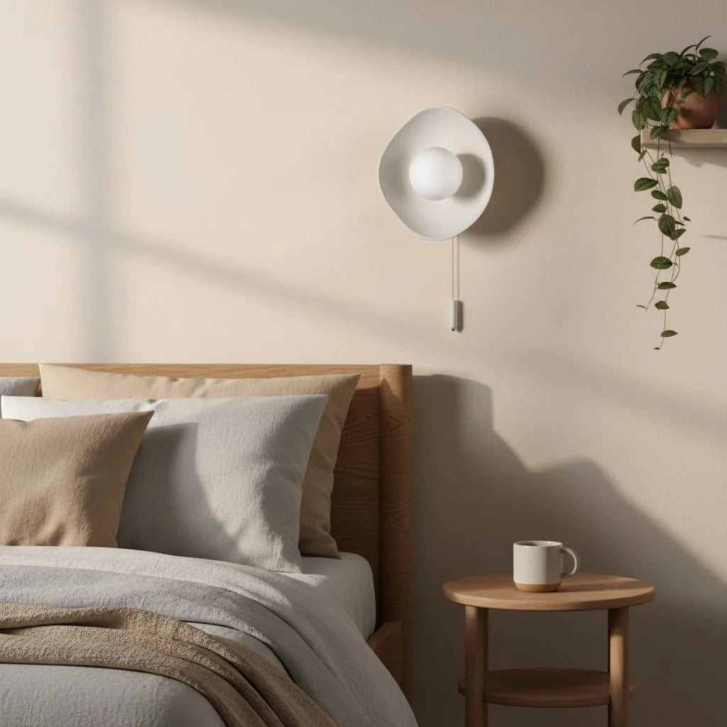 Ember Modern Bowl Ceramic Wall Sconce
