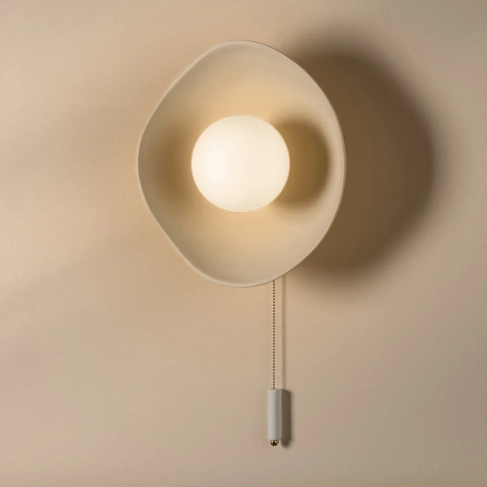 Ember Modern Bowl Ceramic Wall Sconce