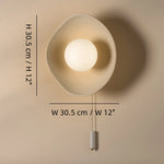 Load image into Gallery viewer, Ember Modern Bowl Ceramic Wall Sconce