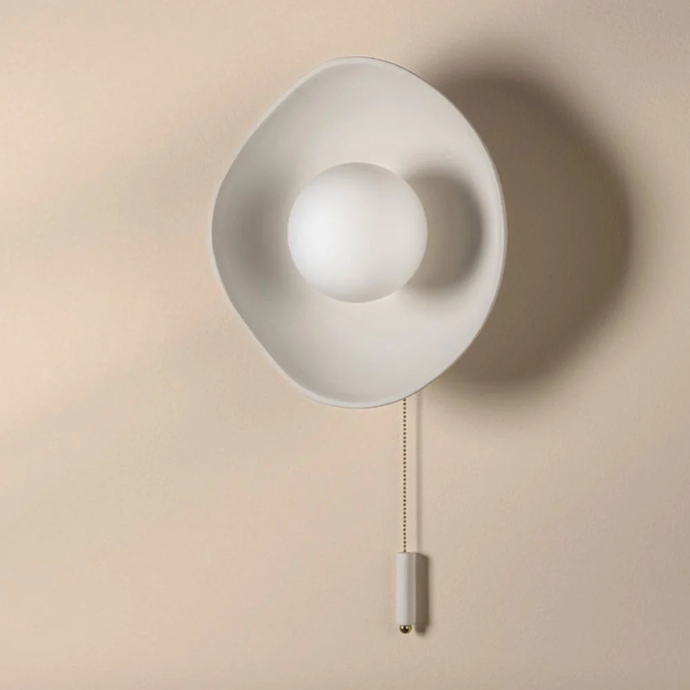 Ember Modern Bowl Ceramic Wall Sconce