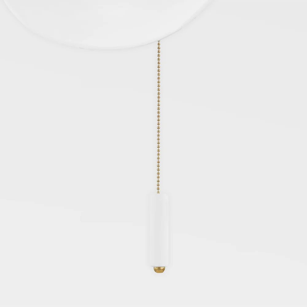 Ember Modern Bowl Ceramic Wall Sconce