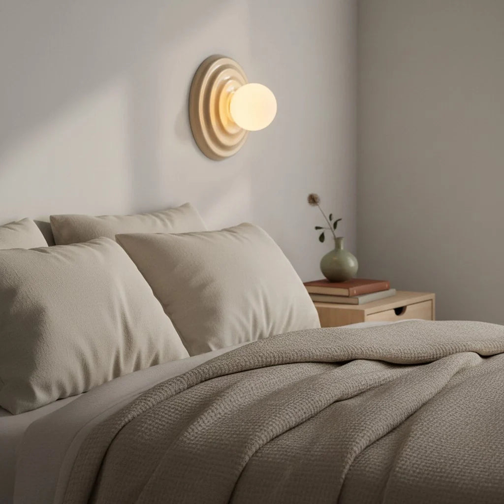 Ezrin Nordic Resin Globe Wall Light