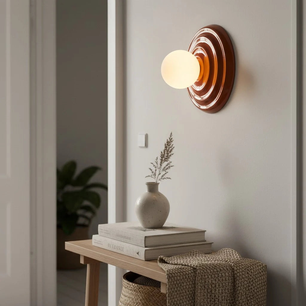 Ezrin Nordic Resin Globe Wall Light