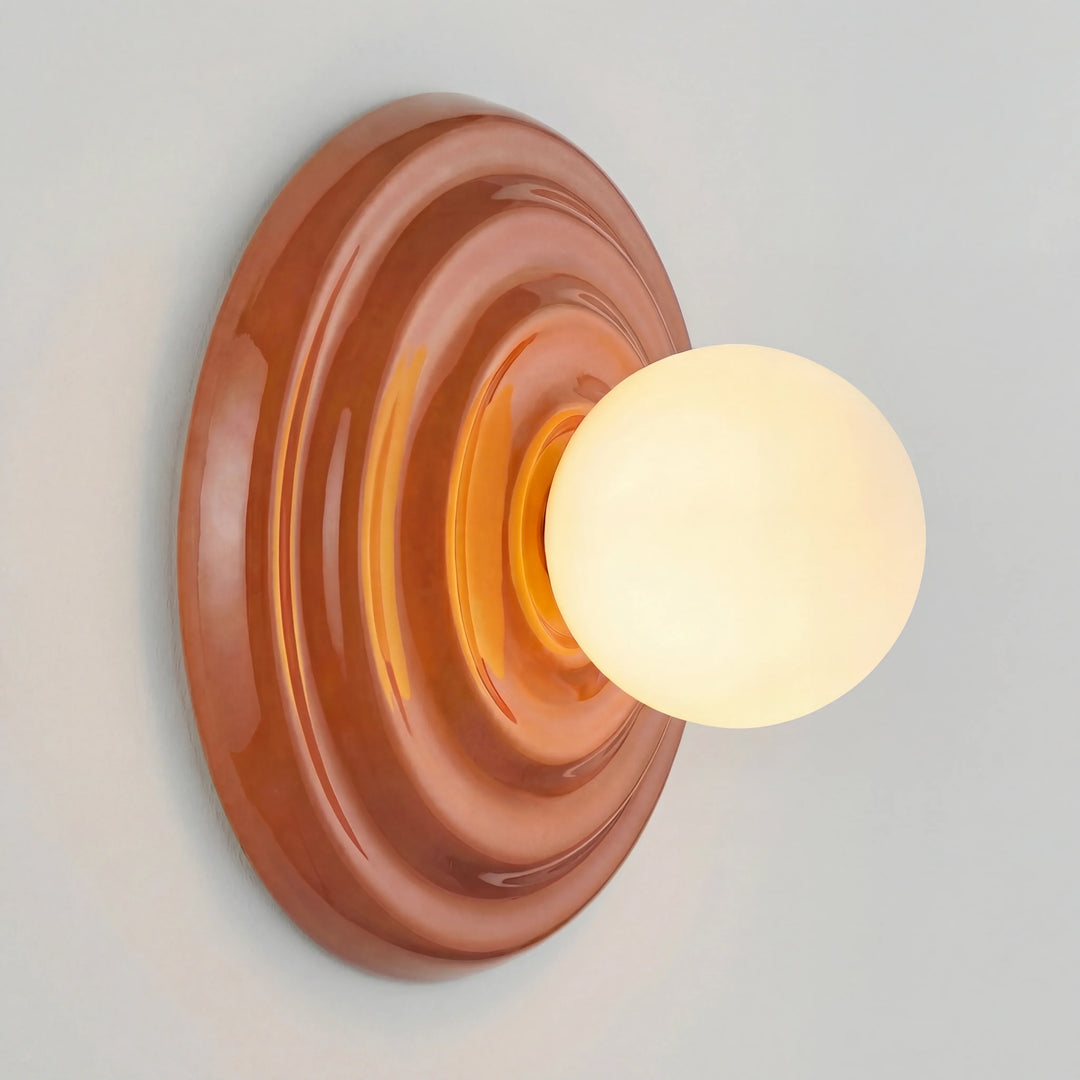 Ezrin Nordic Resin Globe Wall Light
