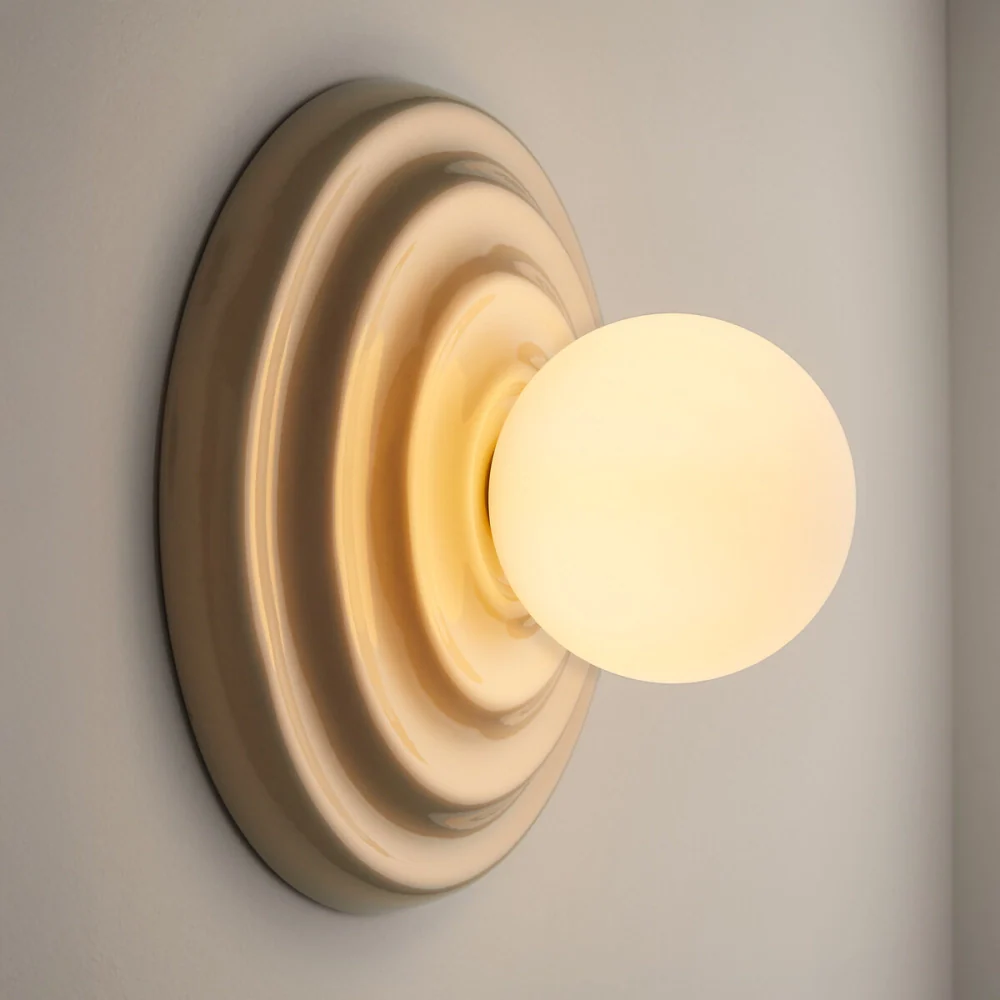 Ezrin Nordic Resin Globe Wall Light