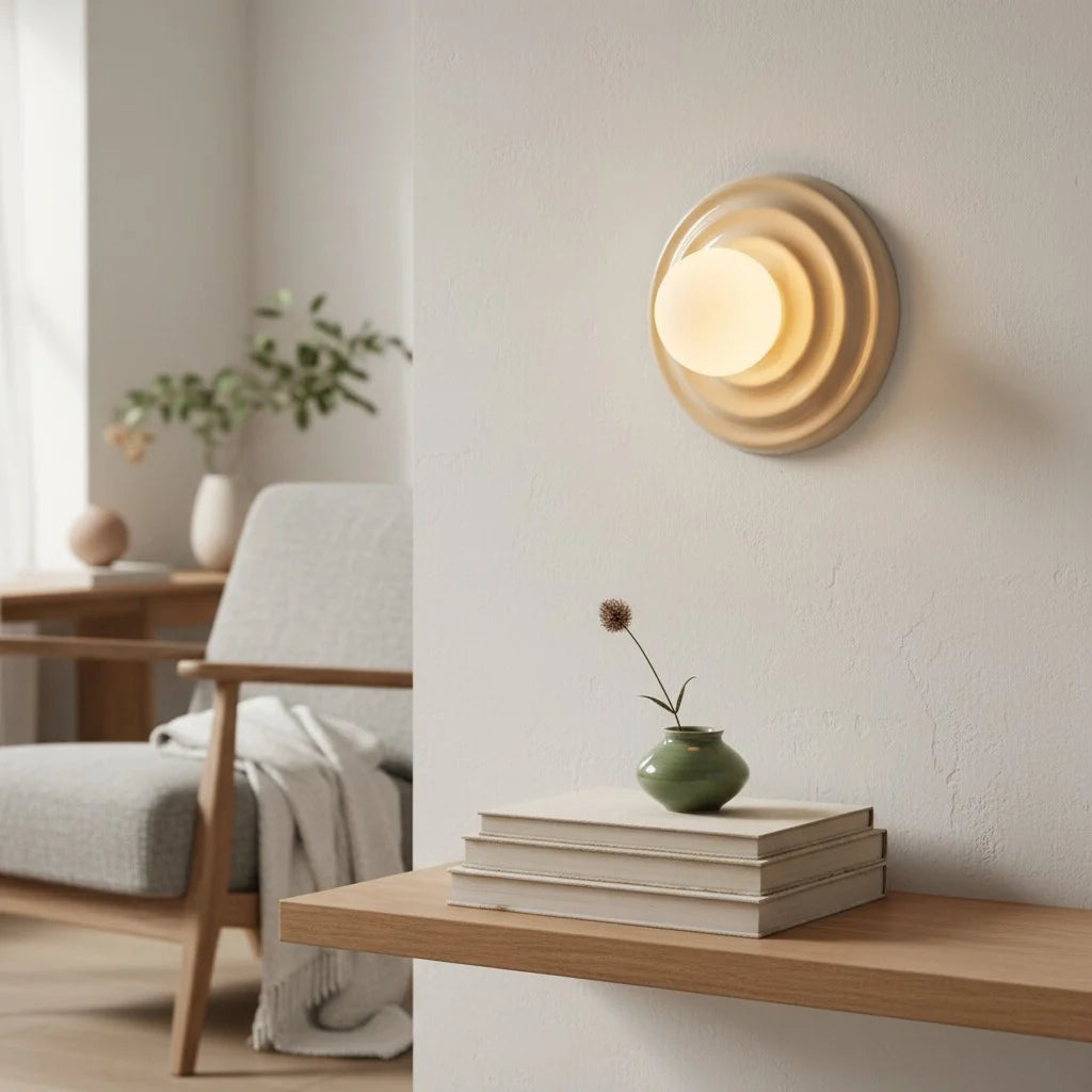 Ezrin Nordic Resin Globe Wall Light