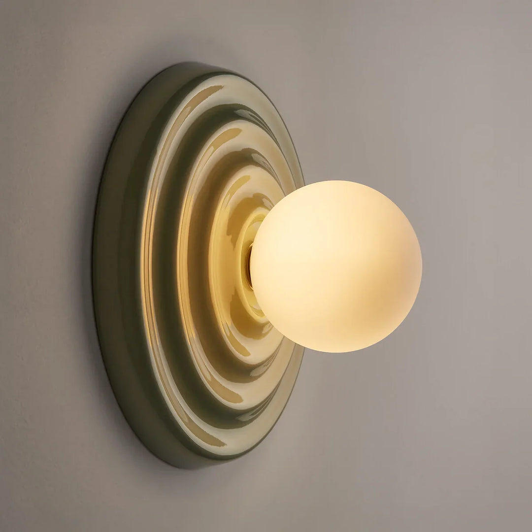 Ezrin Nordic Resin Globe Wall Light