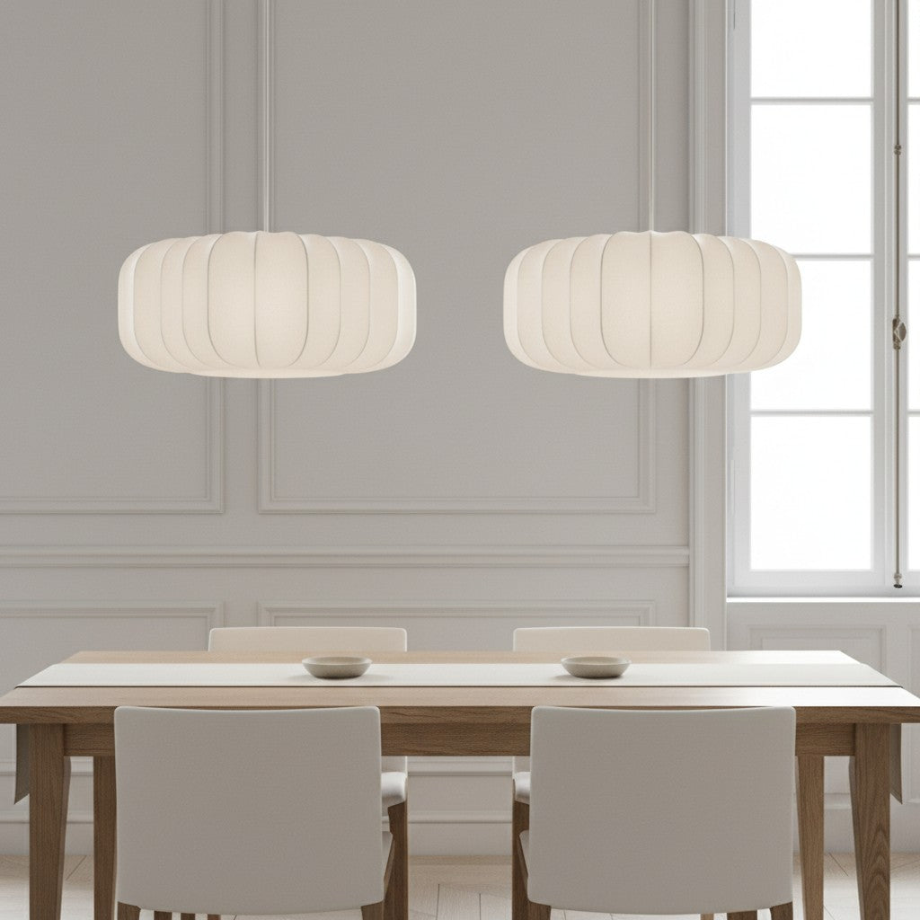 Japandi Natural Lantern Pendant Light