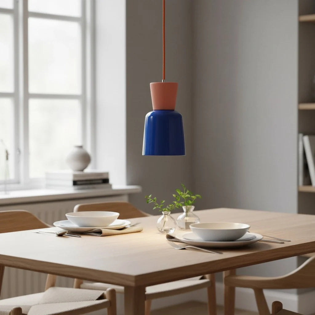 Jesper Modern Colored Iron-Ceramic Pendant Light