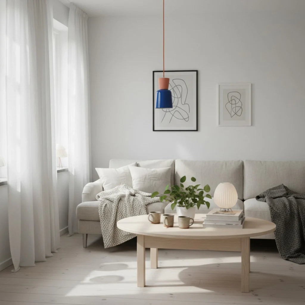 Jesper Modern Colored Iron-Ceramic Pendant Light