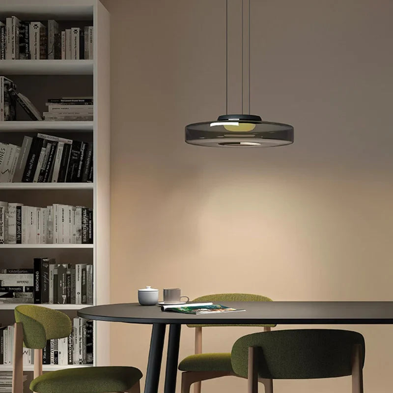 Oberon Creative Multi-Disc Glass Pendant Light
