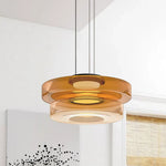 Load image into Gallery viewer, Jonas Creative Glass Pendant Light amber 2layer