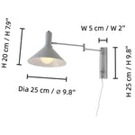 Load image into Gallery viewer, Kaisa Bauhaus Colored Swing Arm Wall Light