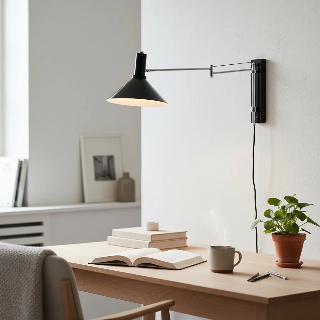 Kaisa Bauhaus Colored Swing Arm Wall Light