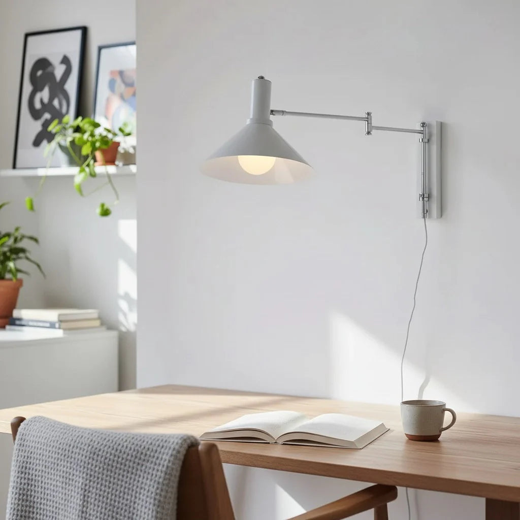 Kaisa Bauhaus Colored Swing Arm Wall Light