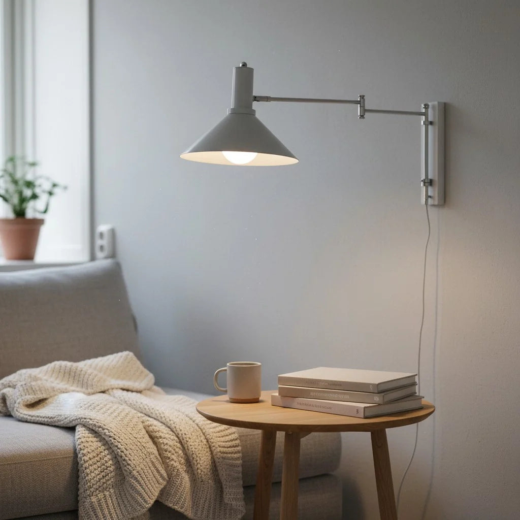 Kaisa Bauhaus Colored Swing Arm Wall Light