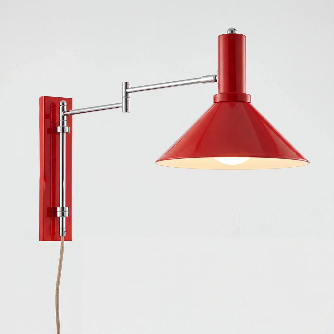 Kaisa Bauhaus Colored Swing Arm Wall Light