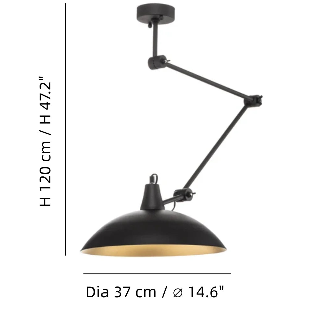 Kalevi Modern Adjustable Metal Ceiling Lamp