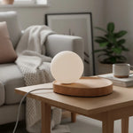 Load image into Gallery viewer, Katri Minimalist Opaline Globe Table Lamp
