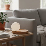 Load image into Gallery viewer, Katri Minimalist Opaline Globe Table Lamp