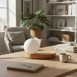 Load image into Gallery viewer, Katri Minimalist Opaline Globe Table Lamp