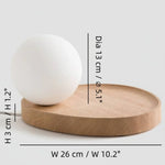 Load image into Gallery viewer, Katri Minimalist Opaline Globe Table Lamp