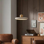 Load image into Gallery viewer, Katriina Vintage Travertine Circle Pendant Light
