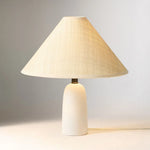 Load image into Gallery viewer, Matteo Minimalist Raffia Ceramic Base Table Lamp