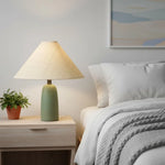 Load image into Gallery viewer, Matteo Minimalist Raffia Ceramic Base Table Lamp