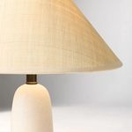 Load image into Gallery viewer, Matteo Minimalist Raffia Ceramic Base Table Lamp