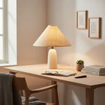Load image into Gallery viewer, Matteo Minimalist Raffia Ceramic Base Table Lamp