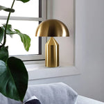 Load image into Gallery viewer, Corvin Modern Mushroom Shaped Metal Table Lamp