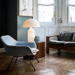 Load image into Gallery viewer, Corvin Modern Mushroom Shaped Metal Table Lamp