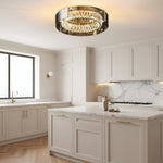 Charger l'image dans la visionneuse de la galerie, Plafonnier LED moderne à intensité variable en cristal