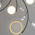 Load image into Gallery viewer, Modern Crystal Interlocking Round Ring Ceiling Light