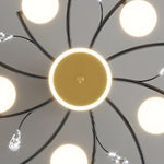 Load image into Gallery viewer, Modern Crystal Interlocking Round Ring Ceiling Light