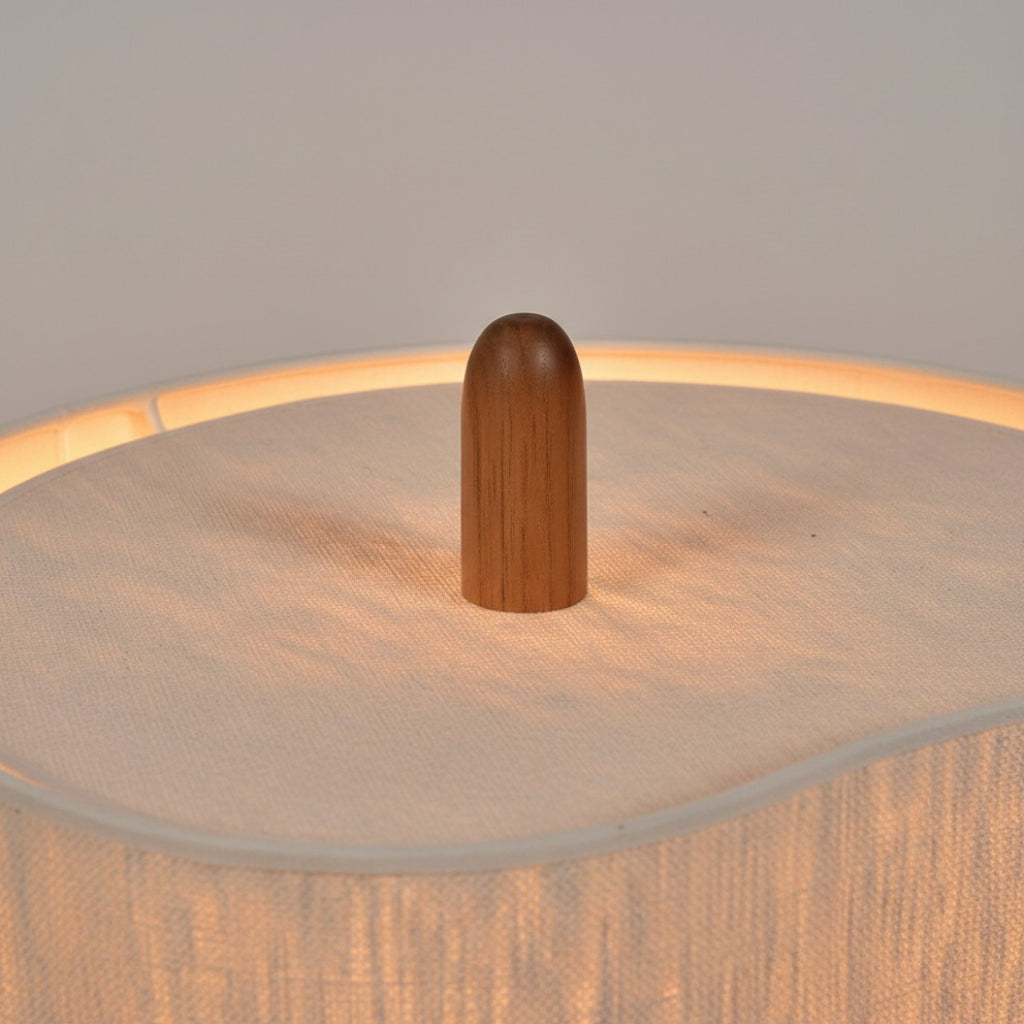 Modern Fabric Pebble Silhouette Table Lamp