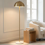 Load image into Gallery viewer, Modern Brass and Marble Cylindrical Floor Lamp