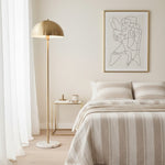 Load image into Gallery viewer, Modern Brass and Marble Cylindrical Floor Lamp
