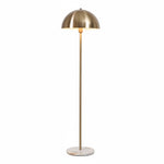 Load image into Gallery viewer, Modern Brass and Marble Cylindrical Floor Lamp