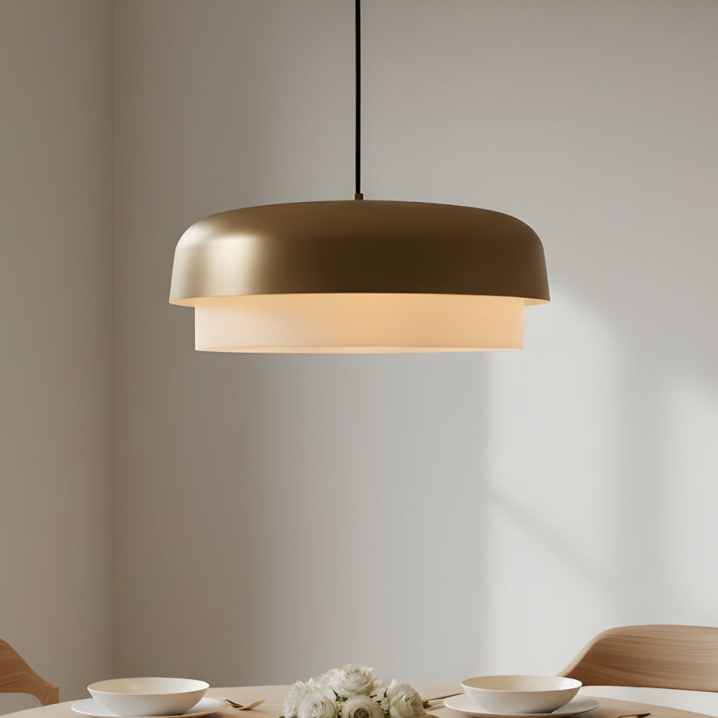 Minimalist Metal Hourglass Silhouette Pendant Light