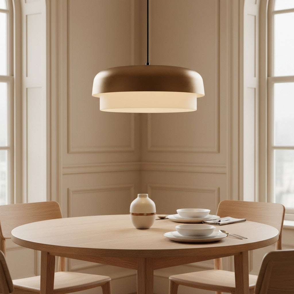 Minimalist Metal Hourglass Silhouette Pendant Light