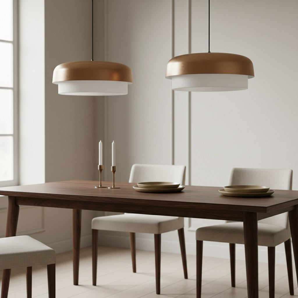 Minimalist Metal Hourglass Silhouette Pendant Light