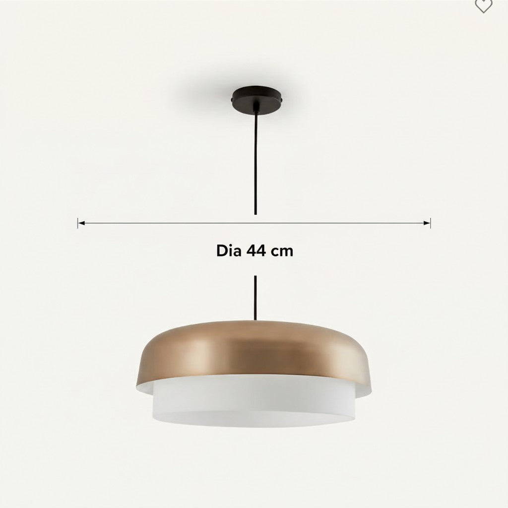 Minimalist Metal Hourglass Silhouette Pendant Light