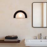 Charger l'image dans la visionneuse de la galerie, Applique murale ronde moderne et minimaliste en résine et verre