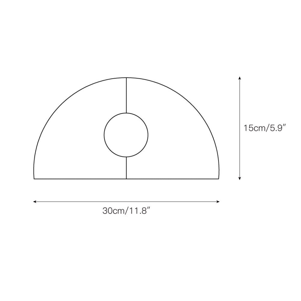 Applique murale ronde moderne et minimaliste en résine et verre